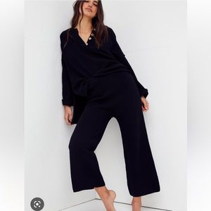 Free People Hailee Sweater Set in Black